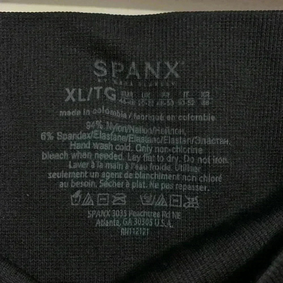 SPANX Look At Me Now seamless black leggings, Women’s size XL - Picture 8 of 9